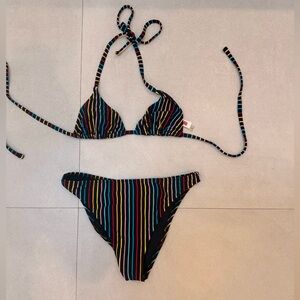 Solid & Striped Bikini 
Size small